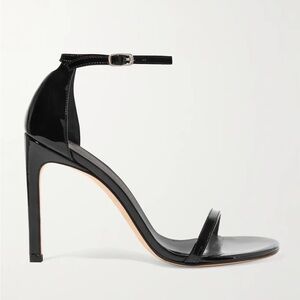 Stuart Weitzman Black Heels with Strappy Design
